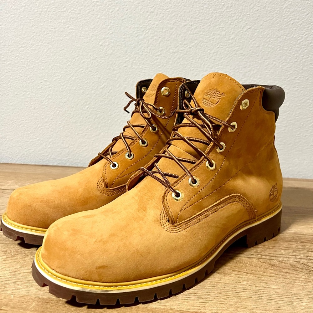 Timberland Boots, Men, Size 13, Excellent Condition, Waterproof, Suede, Brown